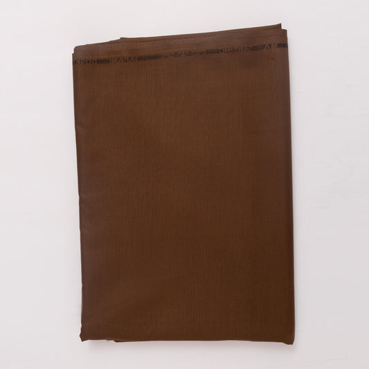 Men's Boski Wash & Wear Brown Shalwar Kameez Fabric