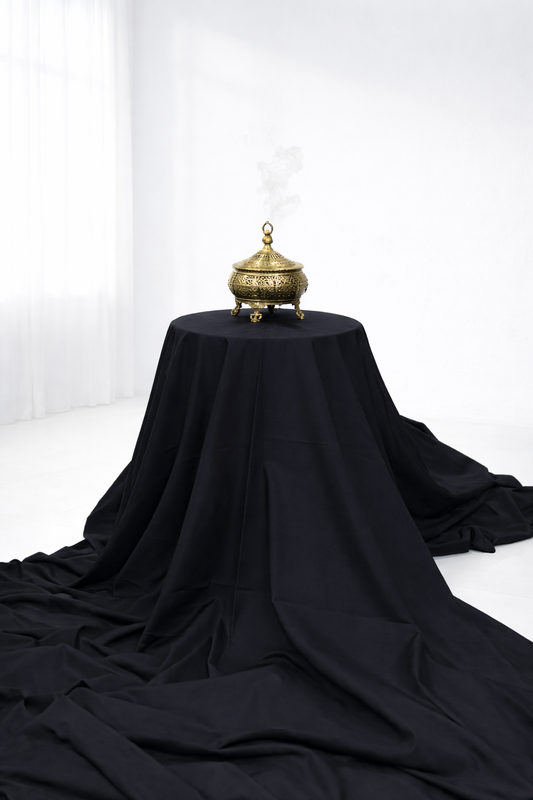 Men's Boski Wash & Wear Black Shalwar Kameez Fabric