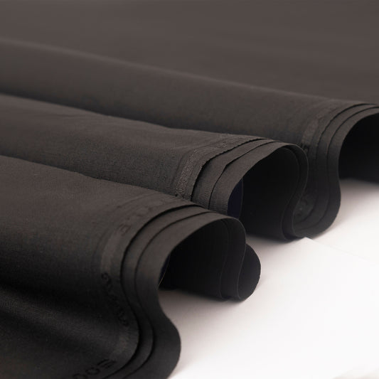 Men's Boski Wash & Wear Black Shalwar Kameez Fabric