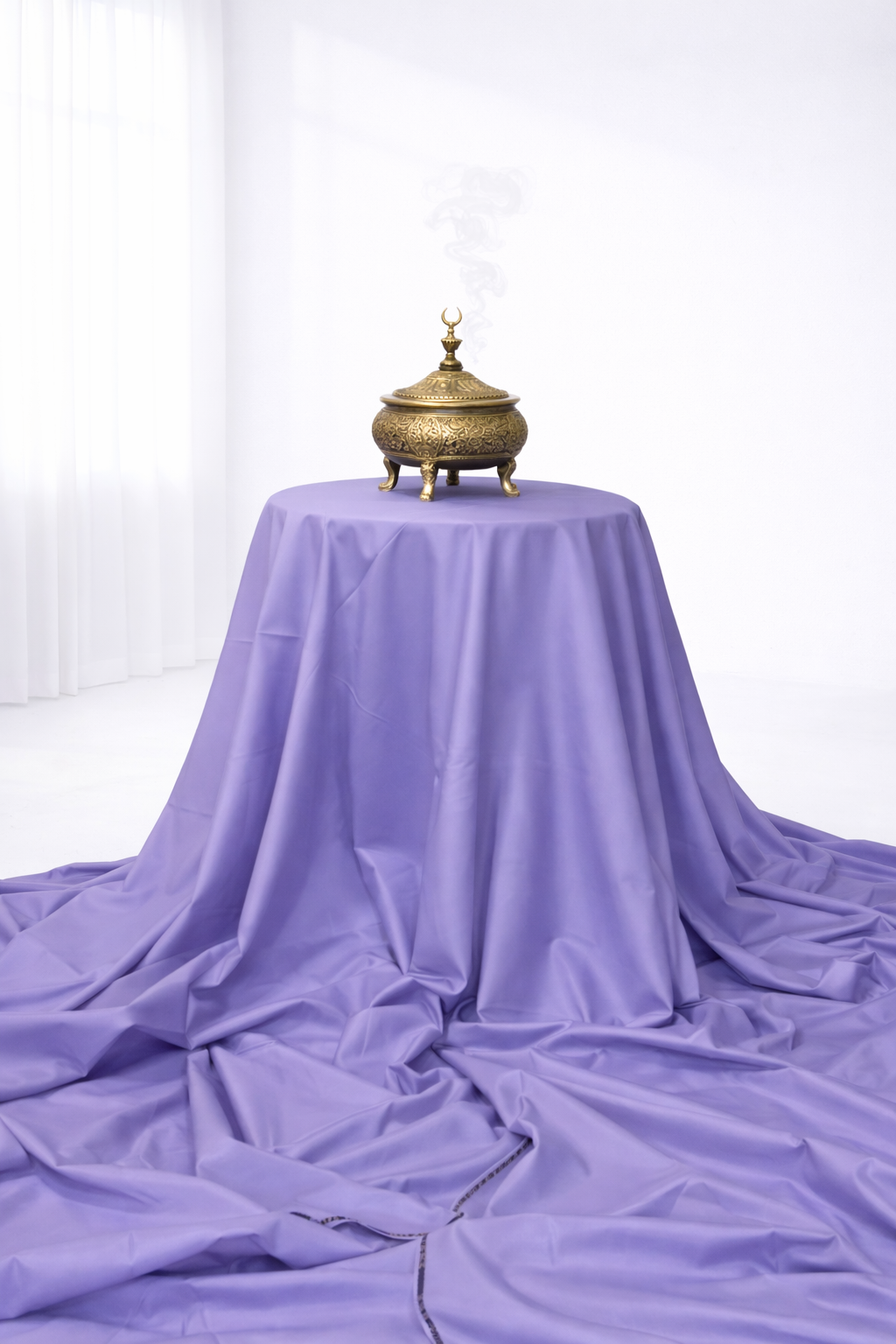 Men's Boski Wash & Wear Ash Lavender Shalwar Kameez Fabric