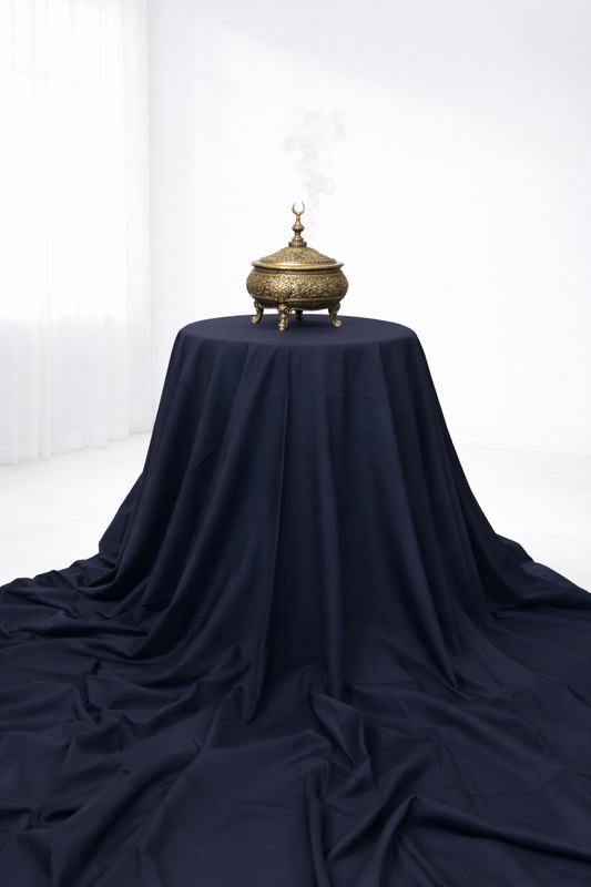 Men's Boski Wash & Wear Navy Shalwar Kameez Fabric